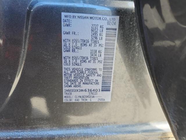 2024 NISSAN FRONTIER S 1N6ED1EK1RN636403