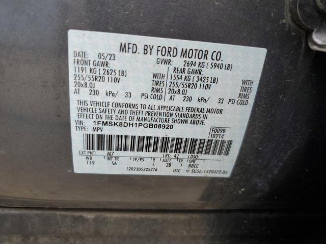 2023 FORD EXPLORER X 1FMSK8DH1PGB08920