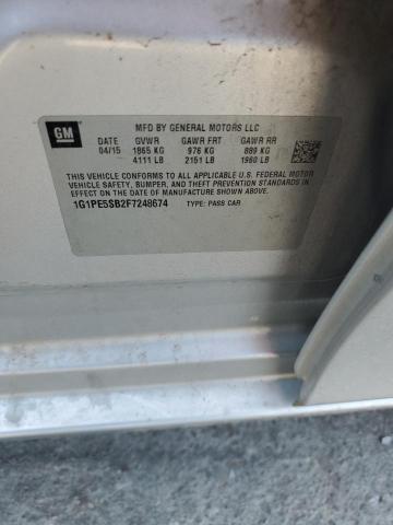 2015 CHEVROLET CRUZE LT 1G1PE5SB2F7248674