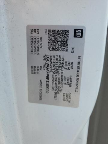 2023 CHEVROLET EXPRESS G2 1GCWGAFP6P1180332