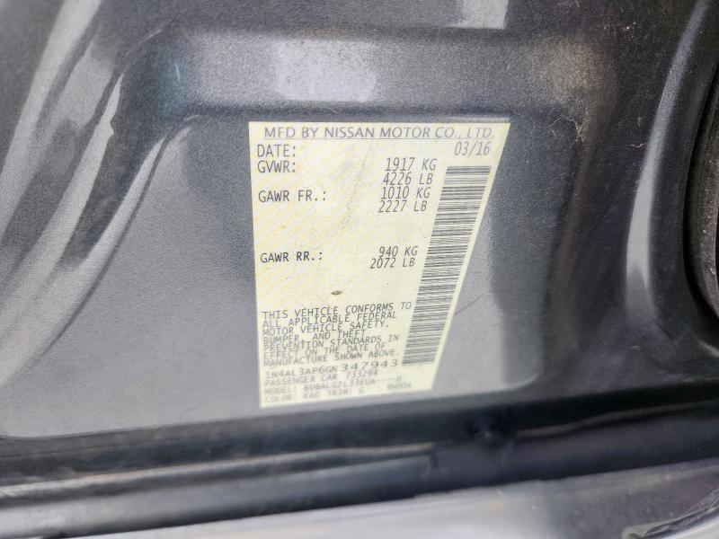 2016 NISSAN ALTIMA 2.5 #3305518077