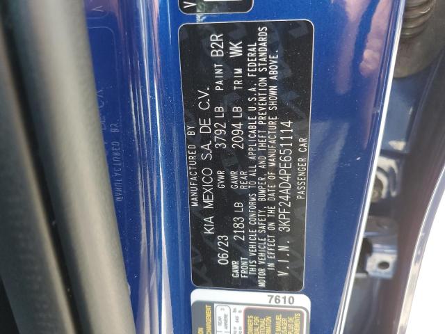 2023 KIA FORTE LX 3KPF24AD4PE651114