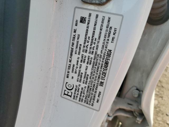 2021 TESLA MODEL 3 5YJ3E1EA6MF918834