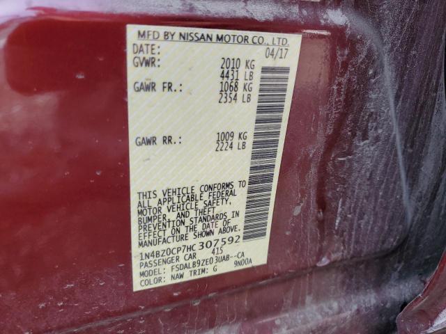 2017 NISSAN LEAF S - 1N4BZ0CP7HC307592
