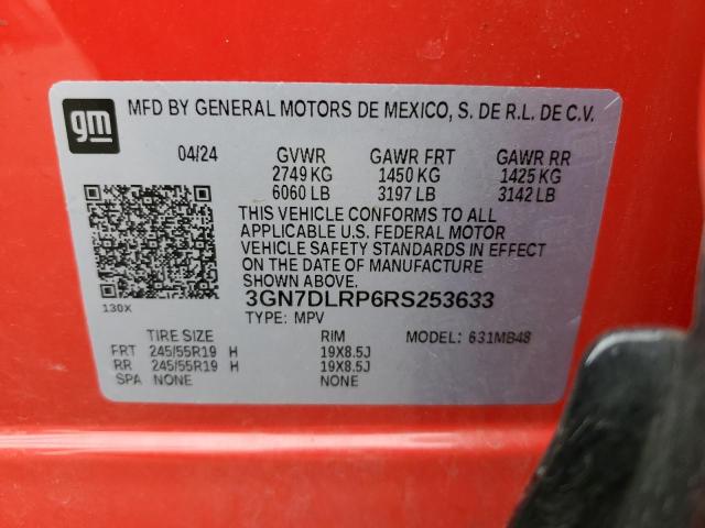 2024 CHEVROLET EQUINOX 2L 3GN7DLRP6RS253633