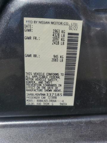 2022 NISSAN ALTIMA SV #3278594937