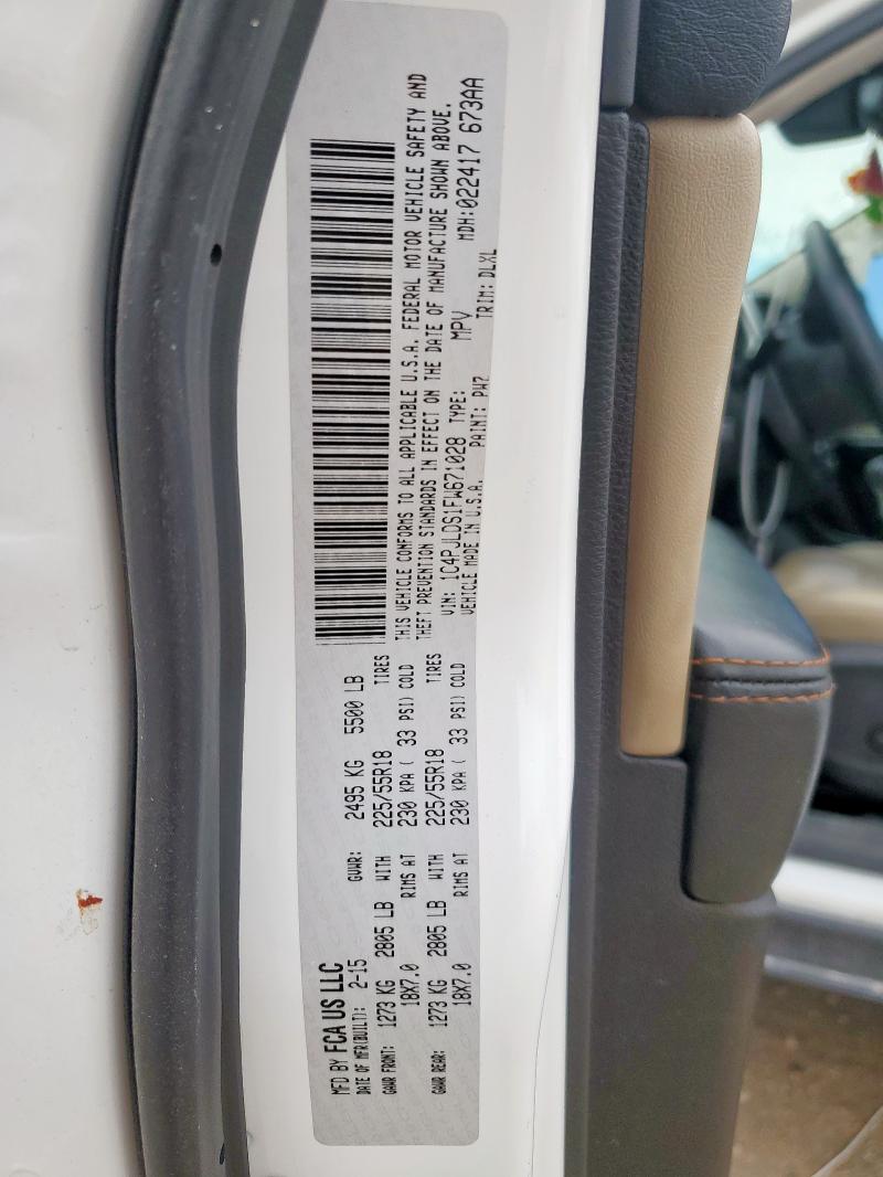 2015 JEEP CHEROKEE L 1C4PJLDS1FW671028