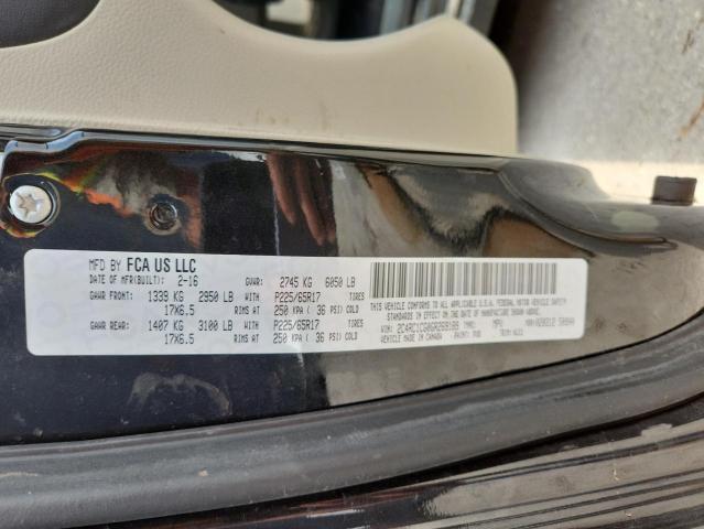 2016 CHRYSLER TOWN & COU - 2C4RC1CG0GR269189