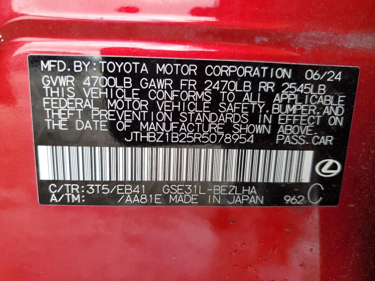 LEXUS IS 350 F SPORT DESIGN