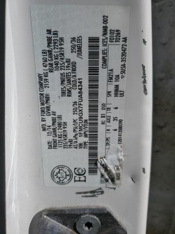 2015 FORD ESCAPE SE - 1FMCU9GX7FUA84341