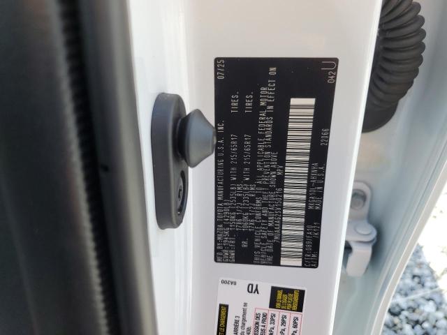 2025 TOYOTA COROLLA CR 7MUAAAAG2SV150216