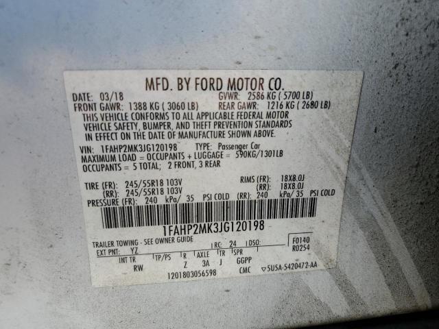 2018 FORD TAURUS POL - 1FAHP2MK3JG120198