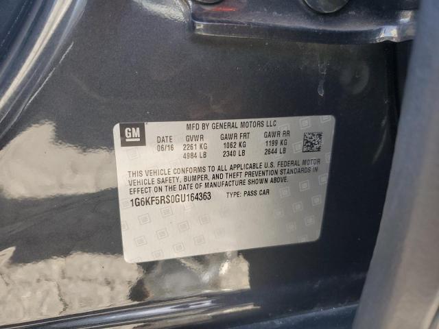 2016 CADILLAC CT6 PREMIU 1G6KF5RS0GU164363