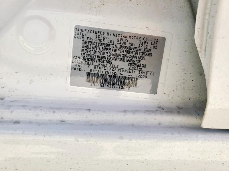 2025 NISSAN VERSA SV 3N1CN8EV1SL813082