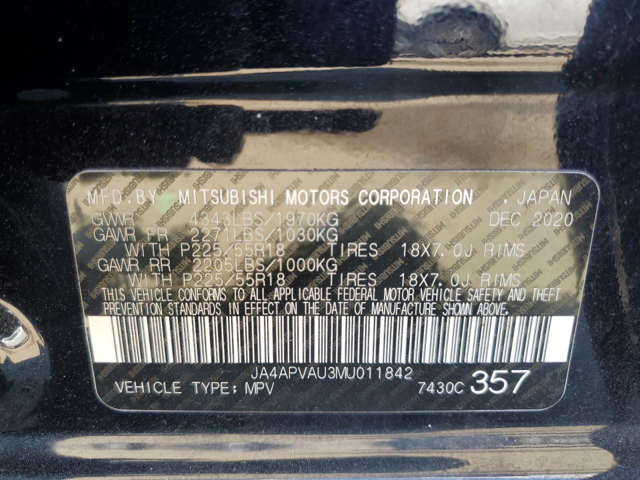 MITSUBISHI OUTLANDER SE