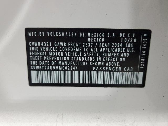 2021 VOLKSWAGEN GTI S 3VW6T7AU9MM002244