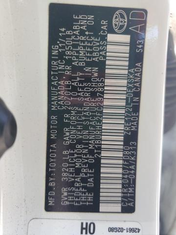 2015 TOYOTA COROLLA L 2T1BURHE2FC297885