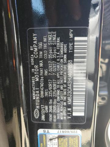 2017 HYUNDAI TUCSON LIMITED KM8J3CA43HU407888