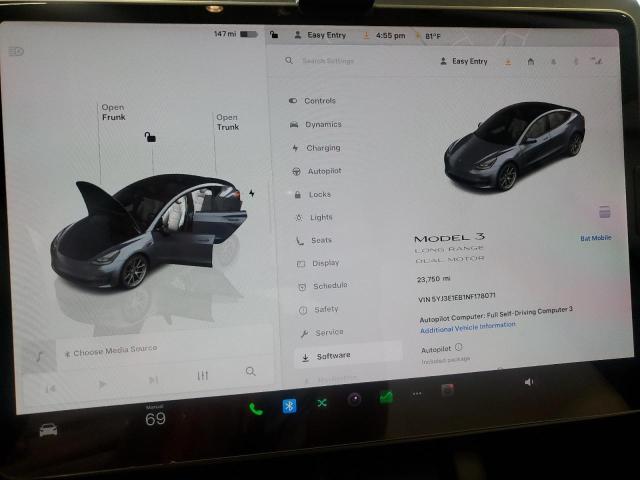 2022 TESLA MODEL 3 5YJ3E1EB1NF178071