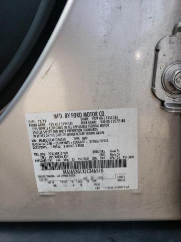 2020 FORD ECOSPORT SE MAJ6S3GLXLC346510