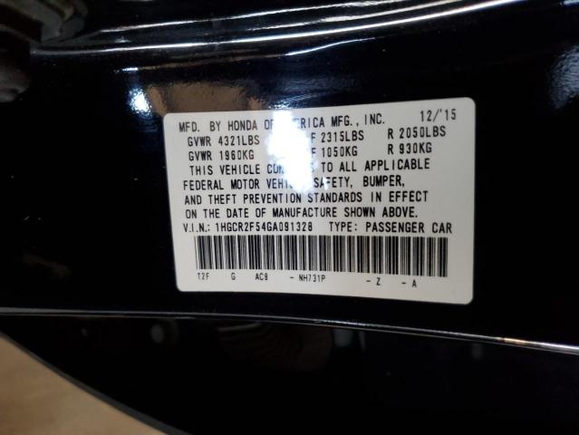 2016 HONDA ACCORD SPORT 1HGCR2F54GA091328