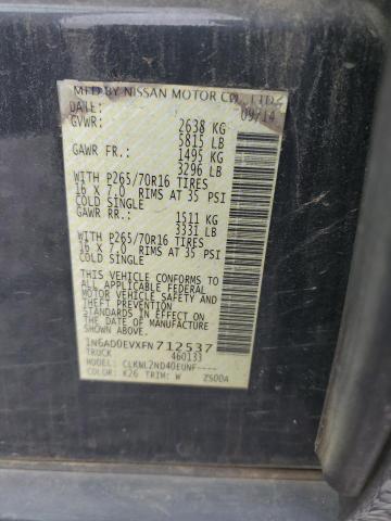 2015 NISSAN FRONTIER S #3292539692