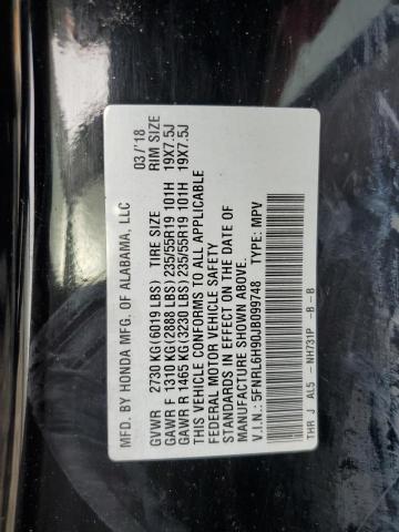 2018 HONDA ODYSSEY EL - 5FNRL6H90JB099748