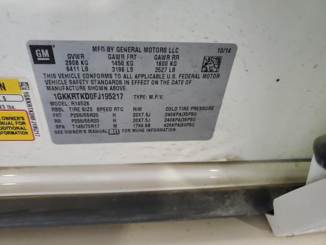 2015 GMC ACADIA DEN 1GKKRTKD0FJ195217