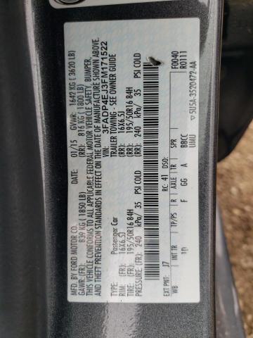 2015 FORD FIESTA SE - 3FADP4EJ3FM171522