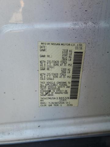 2016 NISSAN MURANO S 5N1AZ2MG2GN130559