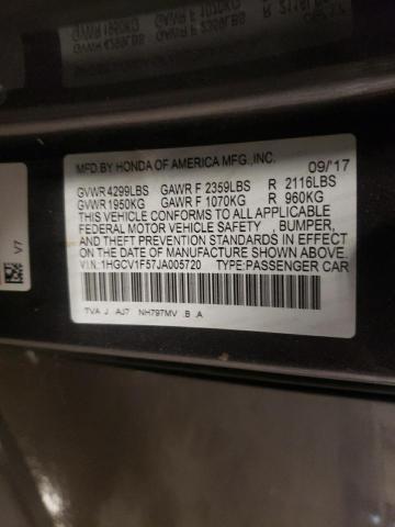 2018 HONDA ACCORD EXL 1HGCV1F57JA005720