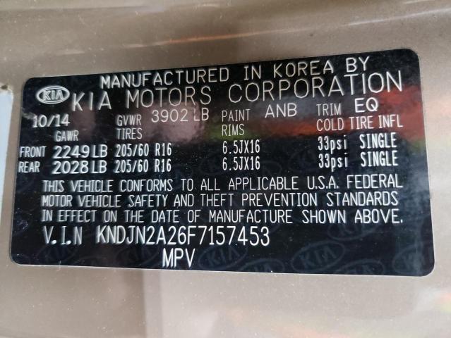 2015 KIA SOUL KNDJN2A26F7157453