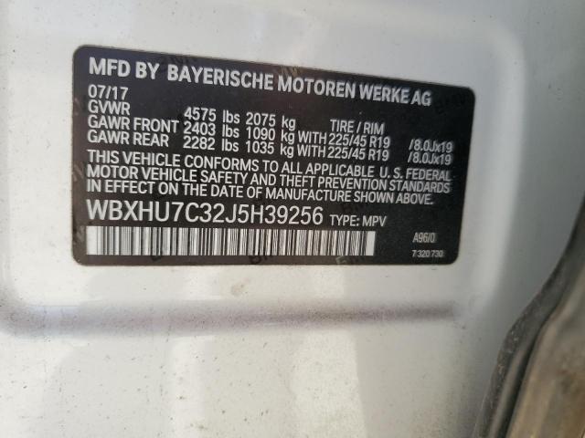 2018 BMW X1 SDRIVE2 WBXHU7C32J5H39256