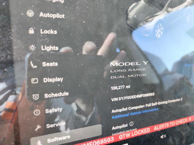 2021 TESLA MODEL Y 5YJYGDEE4MF068593