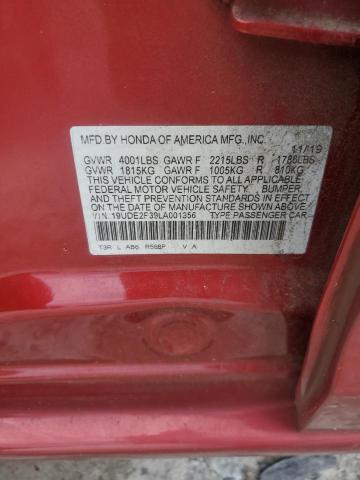 2020 ACURA ILX 19UDE2F39LA001356