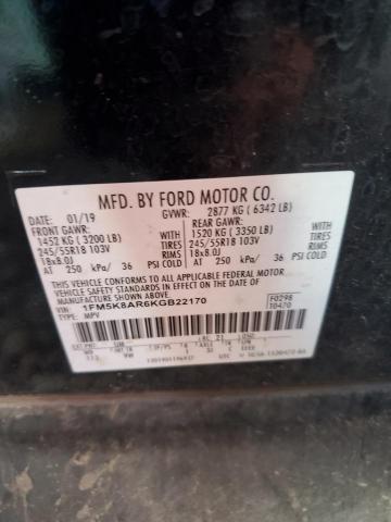 2019 FORD EXPLORER P - 1FM5K8AR6KGB22170