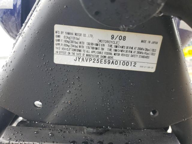 2009 YAMAHA XVS1300 CT JYAVP25E59A010012