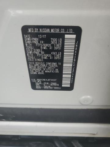 2018 NISSAN ARMADA PLA JN8AY2NE4J9734557