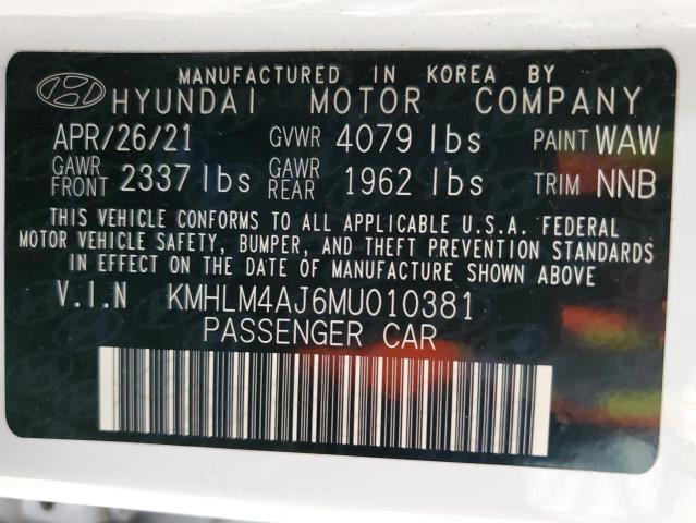 2021 HYUNDAI ELANTRA BL KMHLM4AJ6MU010381