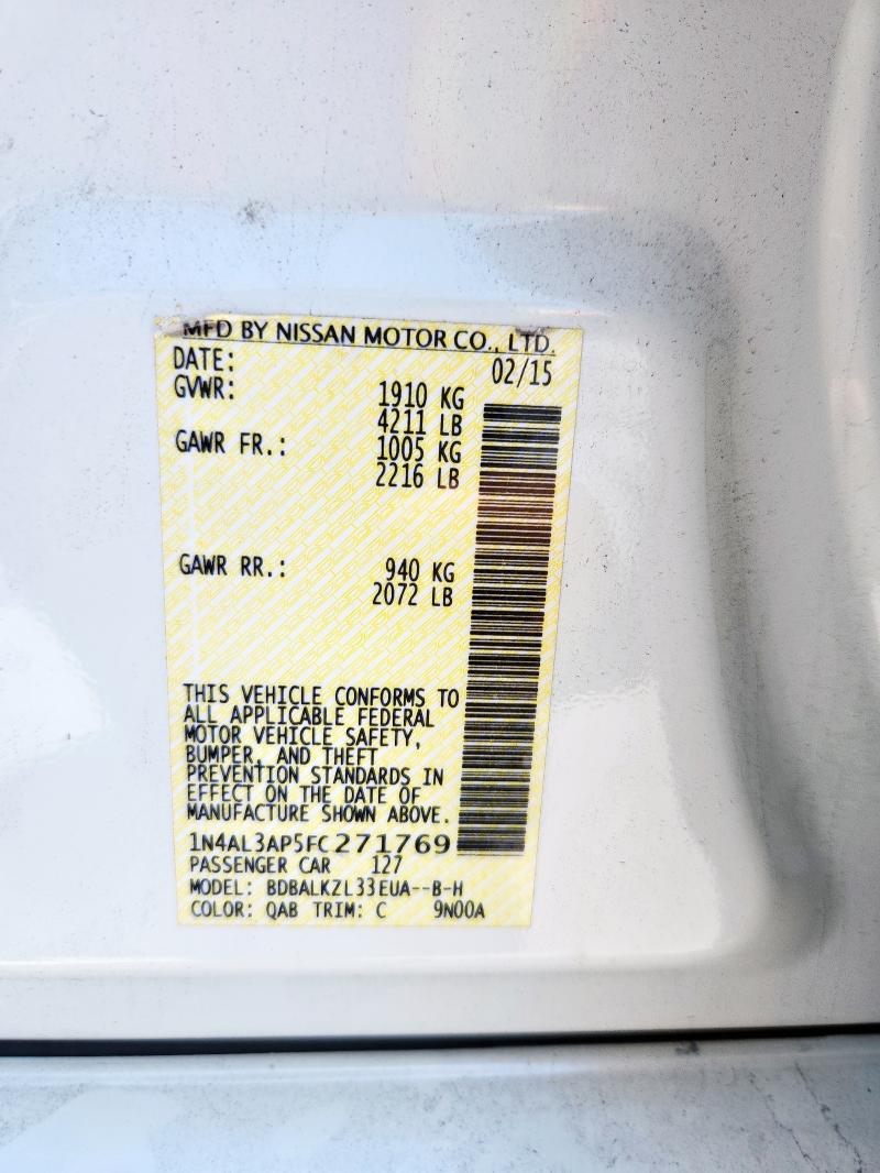 2015 NISSAN ALTIMA 2.5 1N4AL3AP5FC271769