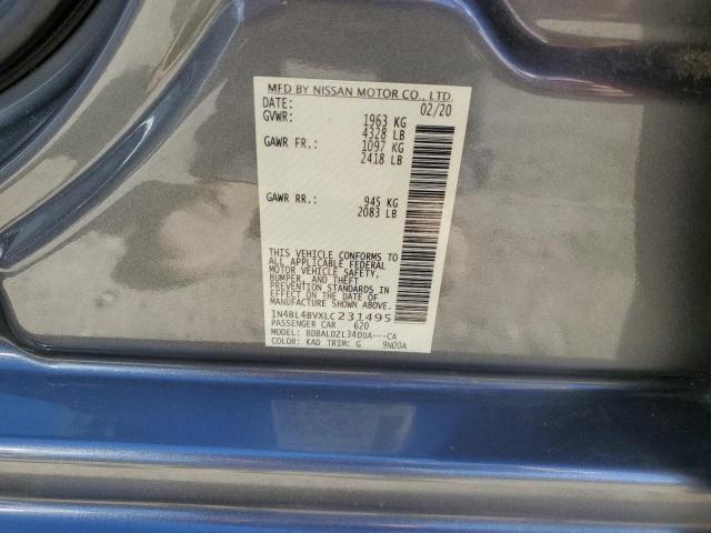 2020 NISSAN ALTIMA S - 1N4BL4BVXLC231495