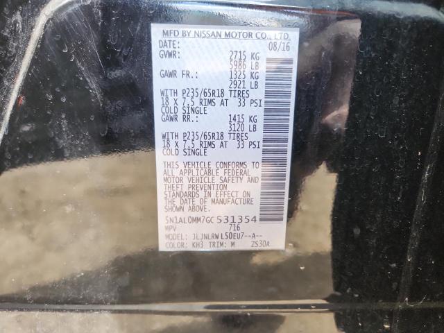 2016 INFINITI QX60 5N1AL0MM7GC531354