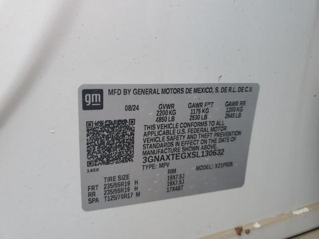 2025 CHEVROLET EQUINOX RS - 3GNAXTEGXSL130632