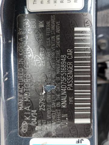 2015 KIA CADENZA PR KNALN4D75F5168948