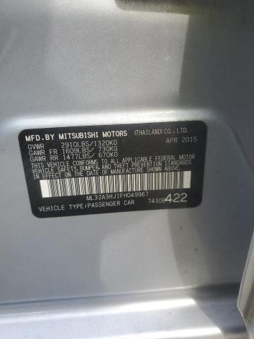 2015 MITSUBISHI MIRAGE DE ML32A3HJ1FH049967