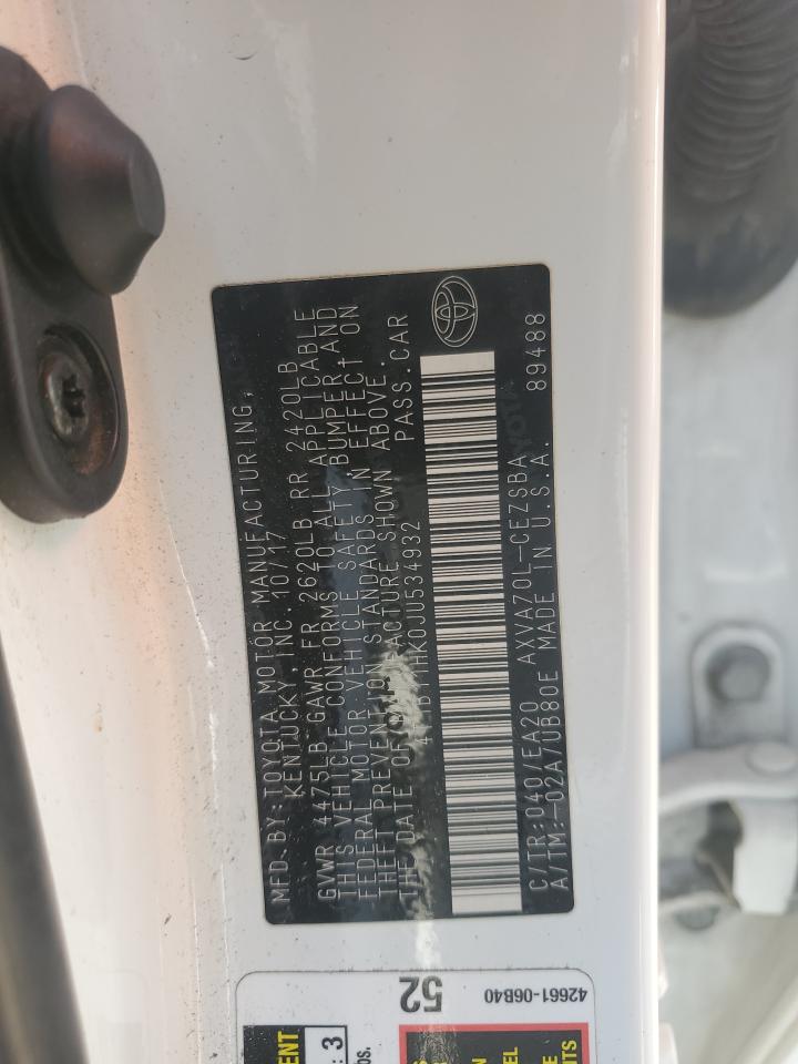 Lot #3212415151 2018 TOYOTA CAMRY L