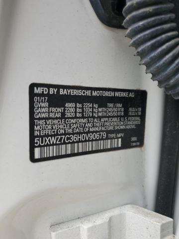 2017 BMW X3 SDRIVE2 5UXWZ7C36H0V90679