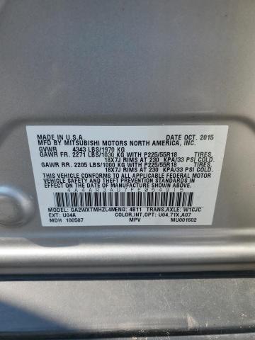 2015 MITSUBISHI OUTLANDER SPORT ES 4A4AR3AU7FE054915
