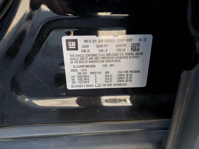 2022 CHEVROLET TRAX LS KL7CJKSM1NB526636