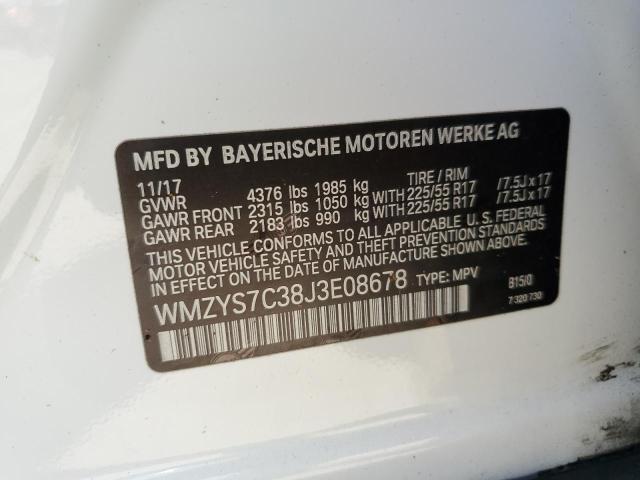 2018 MINI COOPER COU WMZYS7C38J3E08678